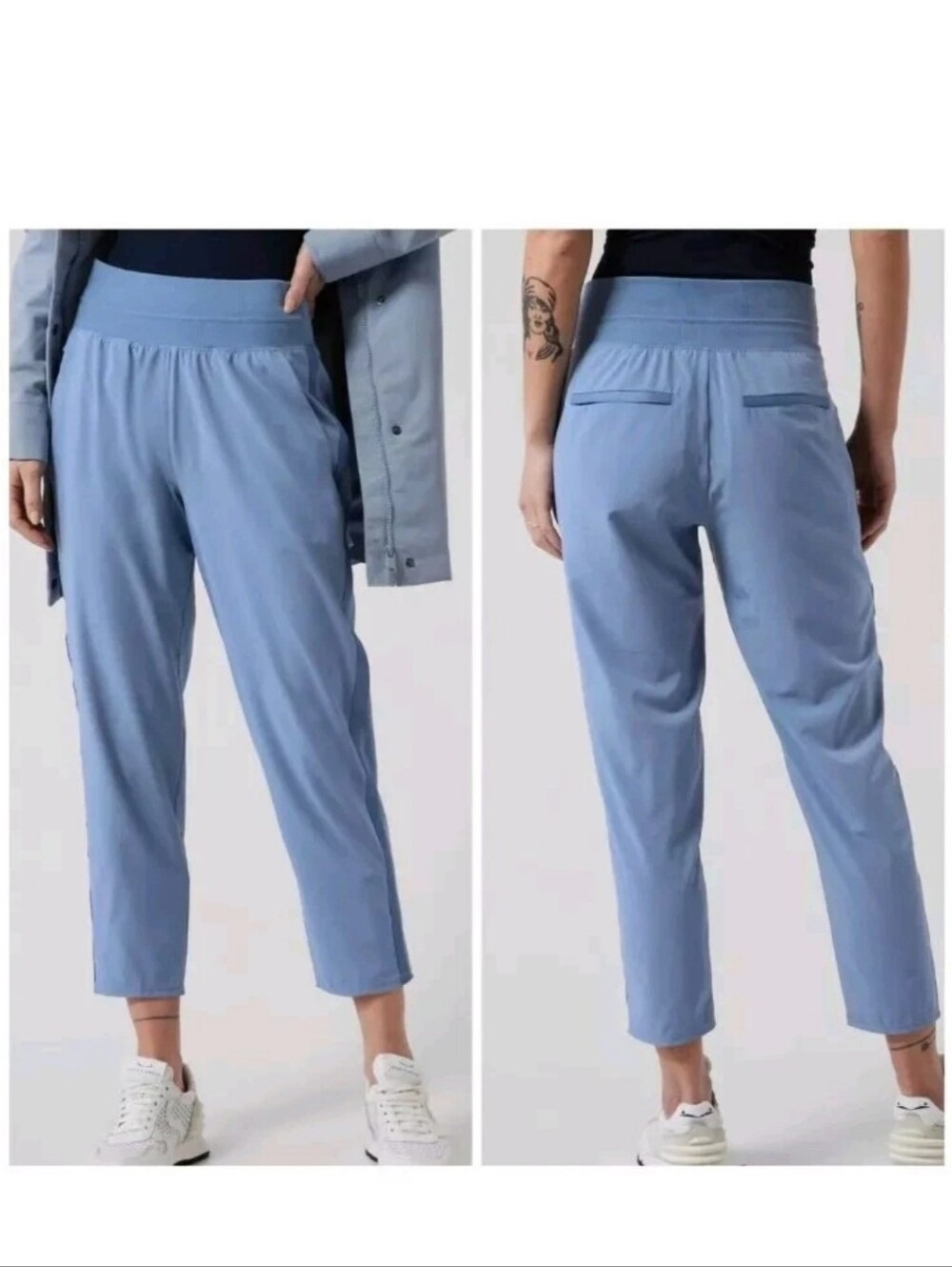 Athleta Nolita Slim Tapered Crop Pant Blue 10